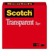 Scotch Premium Transparent Film Tape, 1/2 inch x 72 yard -- 72 per case.