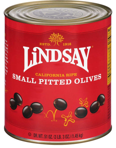 Lindsay Small Pitted Ripe Olives, 51 Ounce -- 6 per case