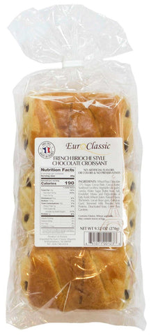 EuroClassic French Brioche Style Chocolate Croissant, 1.586 Ounce -- 9 per case