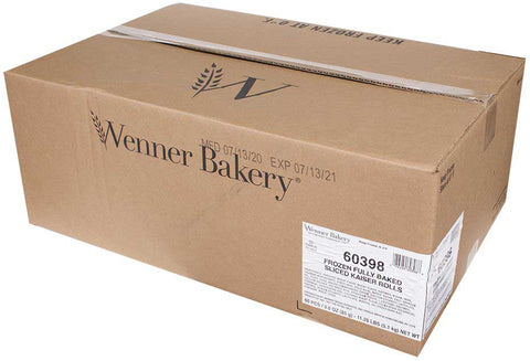 Wenner Bakery Fully Baked Sliced Kaiser Roll, 3 Ounce -- 60 per case