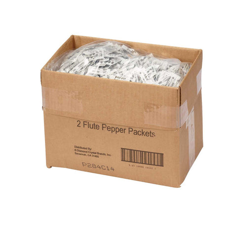 Packet Brand Fluted Pepper Packets, 0.11 Gram -- 3000 per case.