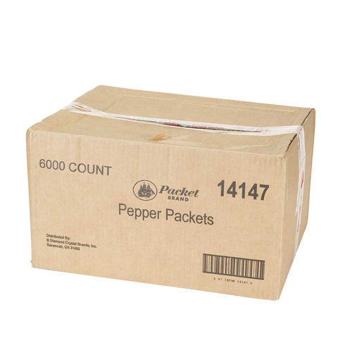 Packet Brand 2-Flute Pepper Packets, 0.11 Gram -- 6000 per case