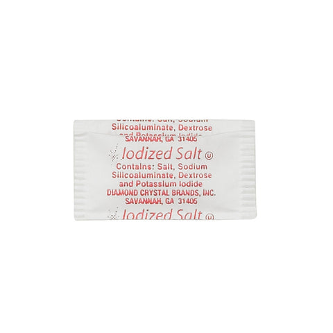 Single Serv Flat Salt Packet, 0.6 Gram -- 6000 per case.