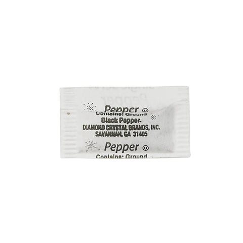 Single Serv Flat Pepper Packet, 0.1 Gram -- 3000 per case.