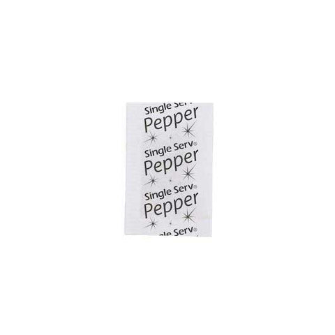 Single Serv Flat Pepper Packets, 0.1 Gram -- 3000 per case