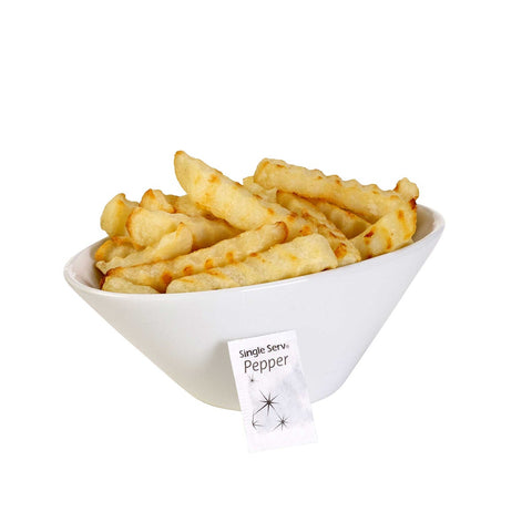 Single Serv Flat Pepper Packets, 0.1 Gram -- 6000 per case.