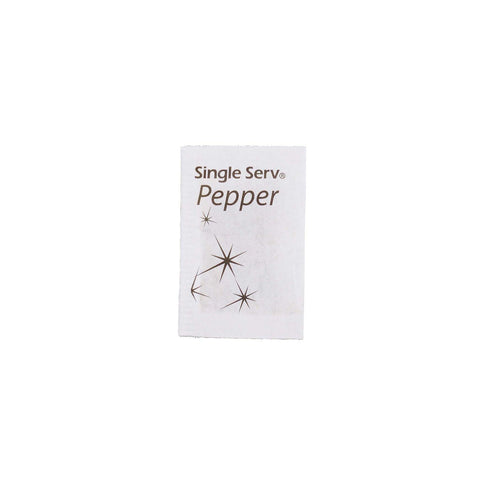 Single Serv Flat Pepper Packets, 0.1 Gram -- 6000 per case.