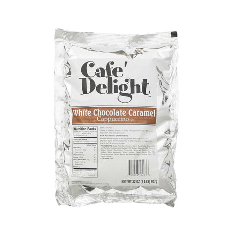 Cafe Delight Caramel White Chocolate Cappuccino, 36 Ounce -- 6 per case.