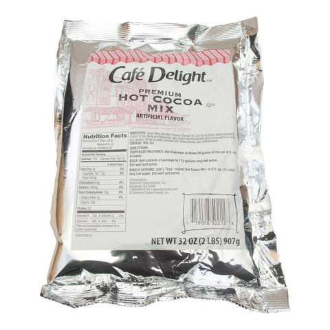 Cafe Delight Premium Hot Cocoa Mix, 2 Pound -- 12 per case.