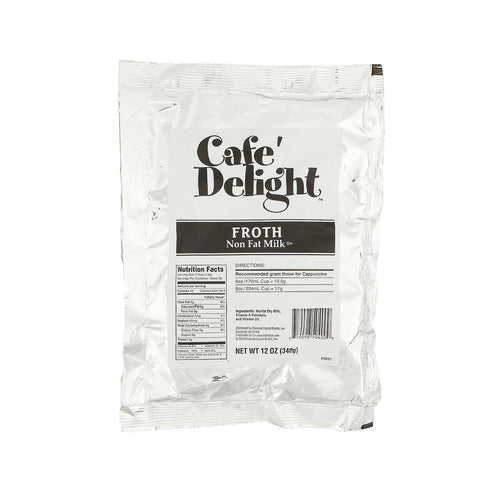 Cafe Delight Cappuccino Hot Froth Beverage, 12 Ounce -- 8 per case.