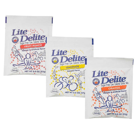 Lite Delite Assorted Drink Mix, 2 Ounce -- 12 per case.