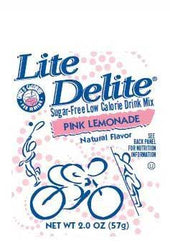 Lite Delite Sugar Free Pink Lemonade Drink Mix, 2 Ounce -- 12 per case