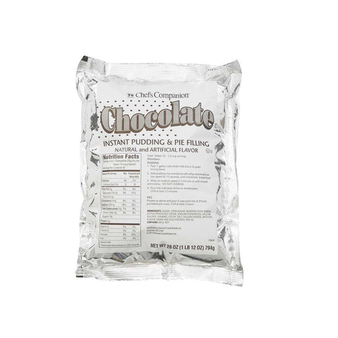 Chefs Companion Instant Chocolate Pudding Mix, 28 Ounce -- 12 per case.