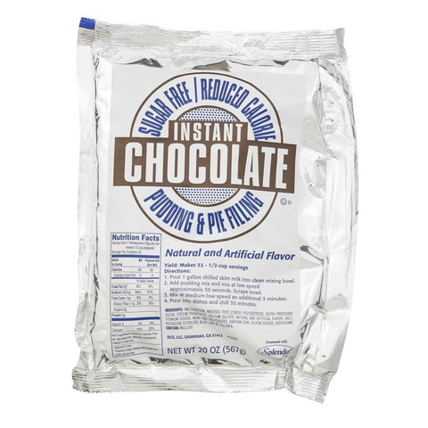Chefs Companion Sugar Free Instant Chocolate Pudding Mix, 20 Ounce -- 6 per case.