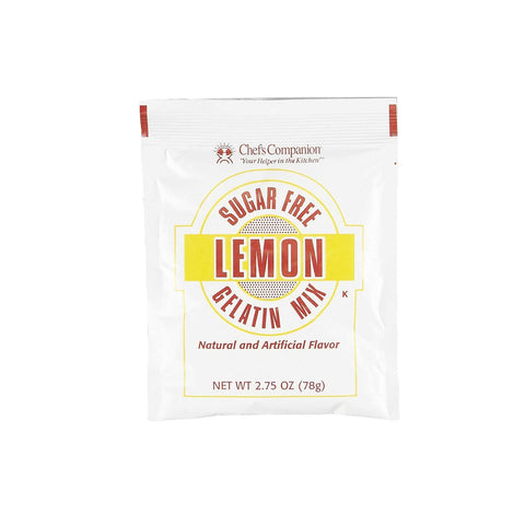 Chefs Companion Sugar Free Lemon Gelatin Mix, 2.75 Ounce -- 18 per case.