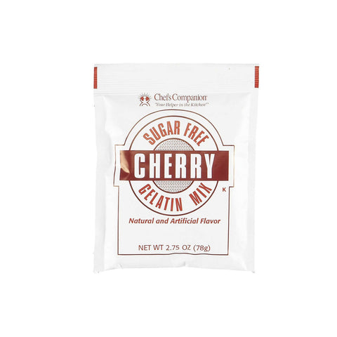 Chefs Companion Sugar Free Cherry Gelatin Mix, 2.75 Ounce -- 18 per case.