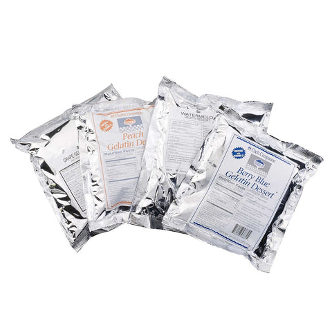 Chefs Companion Assorted Rainbow Gelatin Mix, 24 Ounce -- 12 per case.