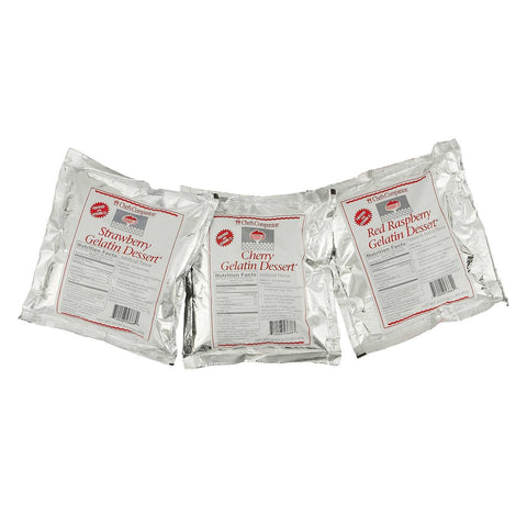 Chefs Companion Assorted Red Gelatin Mix, 24 Ounce -- 12 per case.