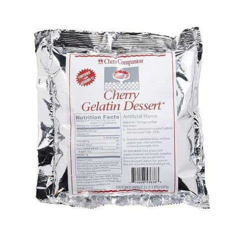 Chefs Companion Cherry Gelatin Mix, 24 Ounce -- 12 per case