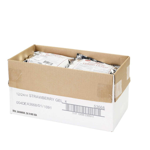 Chefs Companion Strawberry Gelatin Mix, 24 Ounce -- 12 per case.