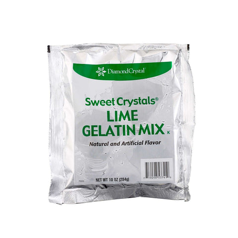 Sweet Crystals Lime Gelatin Mix, 10 Ounce -- 12 per case.