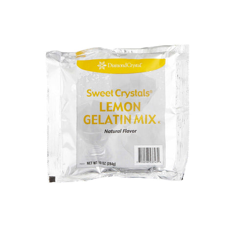 Sweet Crystals Lemon Gelatin Mix, 10 Ounce -- 12 per case.