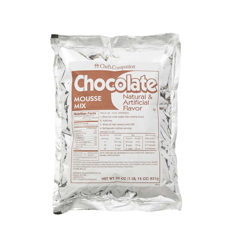 Chefs Companion Chocolate Mousse Mix, 30 Ounce -- 8 per case.