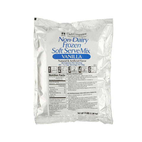 Chefs Companion Vanilla Non Dairy Soft Serve Mix, 6 Pound -- 6 per case.