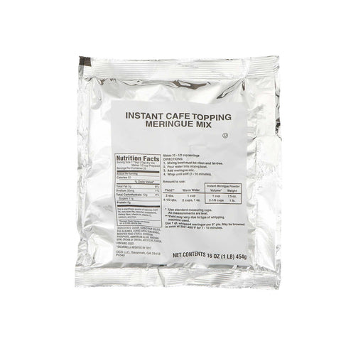 Chefs Companion Instant Cafe Topping Meringue Mix, 1 Pound -- 12 per case.