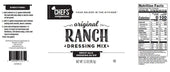Chefs Companion Ranch Salad Dressing Mix, 3.2 Ounce Pouch -- 18 per case.