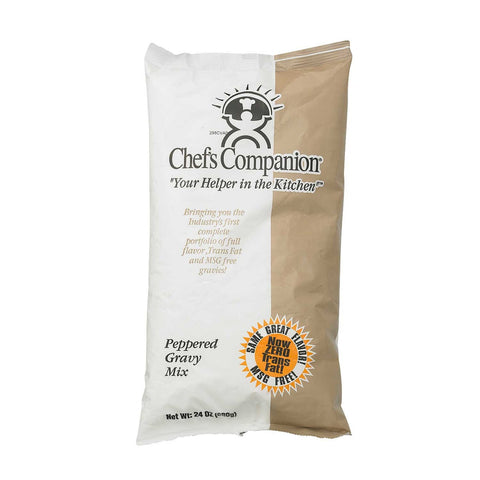Chefs Companion Instant Pepper Gravy Mix No Added MSG, 24 Ounce -- 8 per case.