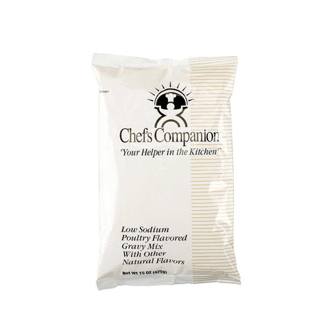 Chefs Companion Low Sodium Poultry Gravy Mix, 15 Ounce -- 8 per case.