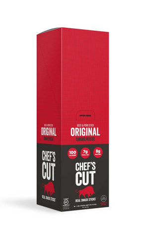 Chefs Cut Original Smokehouse Real Snack Sticks, 1 Ounce -- 48 per case.