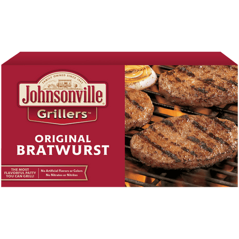 Johnsonville® BRATWURST PORK PATTY SHAPE ORIGINAL RAW FROZEN