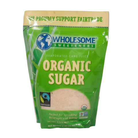 Wholesome Sweeteners Fair Trade Organic Sugar, 2 Pound -- 12 per case