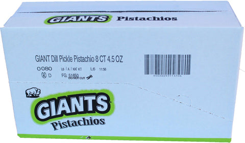 Giants Dill Pickle Pistachios, 4.5 Ounce -- 8 per case