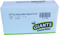 Giants Original Roasted and Salted Pistachios Seed Snacks, 5 Ounce -- 8 per case