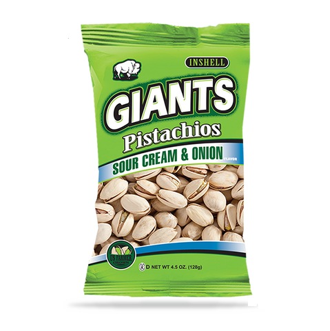 Giants Sour Cream Onion Pistachios, 4.5 Ounce -- 8 per case