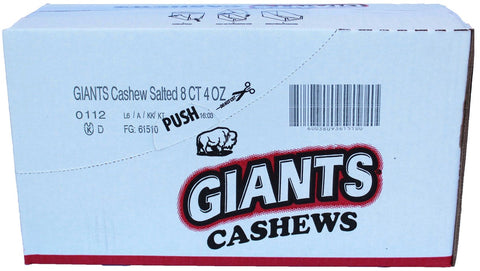 Giants Salted Cashew, 4 Ounce -- 8 per case