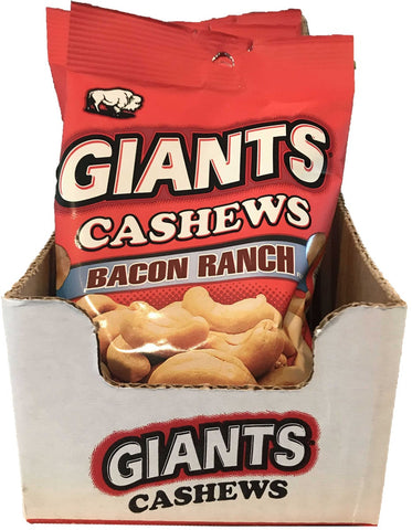 Giants Bacon Ranch Flavor Cashews, 4 Ounce -- 8 per case