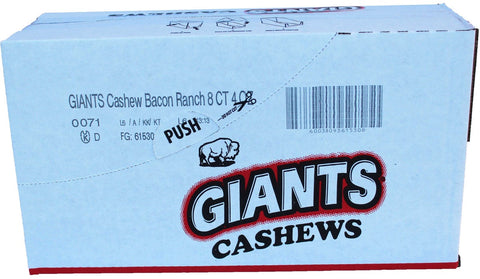 Giants Bacon Ranch Flavor Cashews, 4 Ounce -- 8 per case