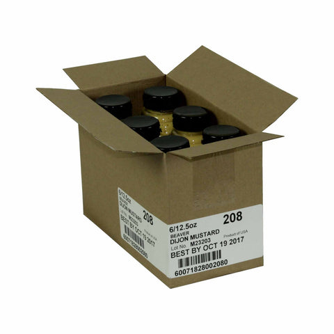 Beaver Dijon Mustard with Wine, 12.5 Ounce -- 6 per case.
