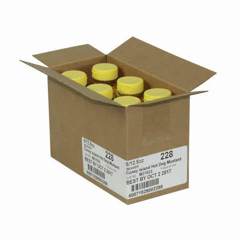 Beaver Coney Island Mustard, 12.5 Ounce -- 6 per case.