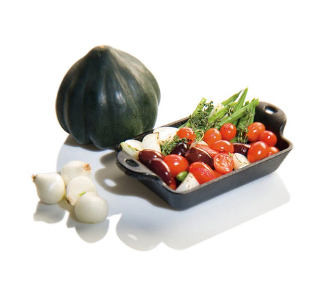 Lodge Heat Treated Cast Iron Rectangle Mini Server, 10 Ounce -- 6 per case.