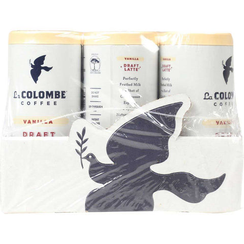 La Colombe Vanilla Draft Latte Cold Pressed Espresso Coffee, 9 Fluid Ounce -- 12 per case