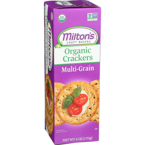 Miltons Organic Multi Grain Crackers, 6 Ounce -- 8 per case