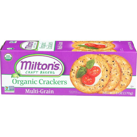 Miltons Organic Multi Grain Crackers, 6 Ounce -- 8 per case