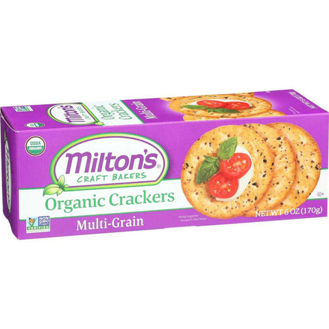 Miltons Organic Multi Grain Crackers, 6 Ounce -- 8 per case