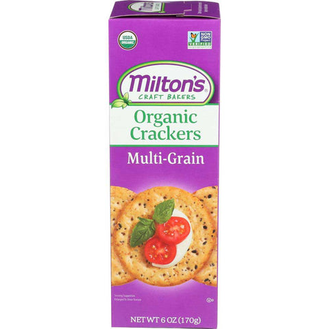 Miltons Organic Multi Grain Crackers, 6 Ounce -- 8 per case