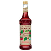 Monin Organic Raspberry Flavor Syrup, 750 Milliliter -- 6 per case.